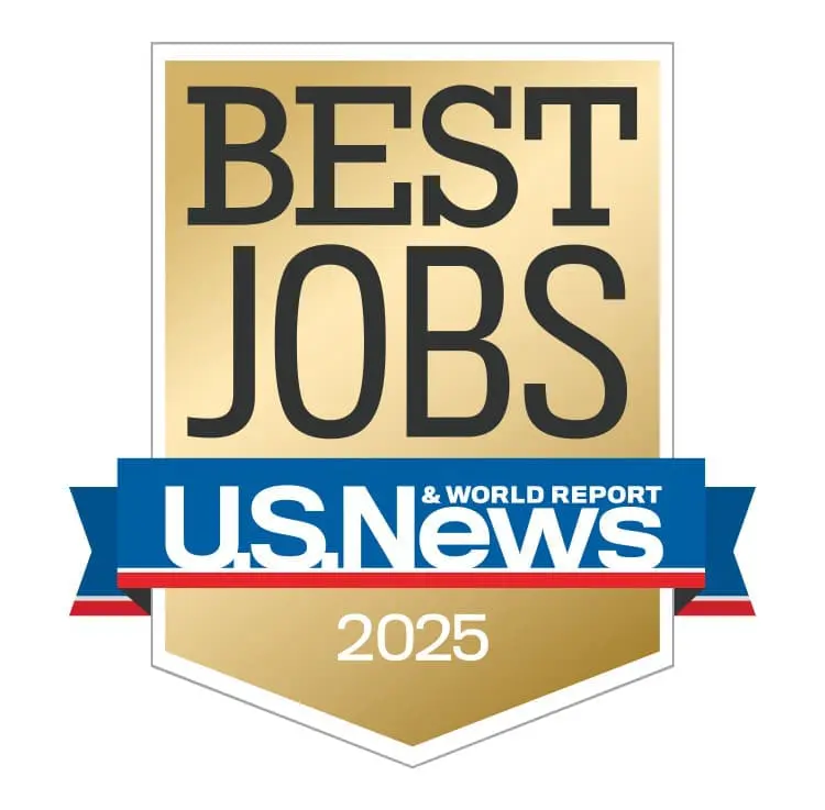 The logo for the US News and World Report Jobs Listings from 2025